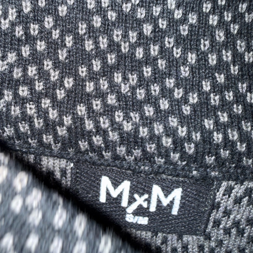M×M Black & Gray Peruvian Cotton and Alpaca Sweater